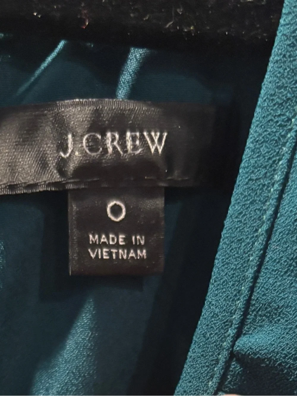 J.Crew Ruffle Sleeve Jumpsuit 365 Crepe Green Teal Wide Leg Size 0